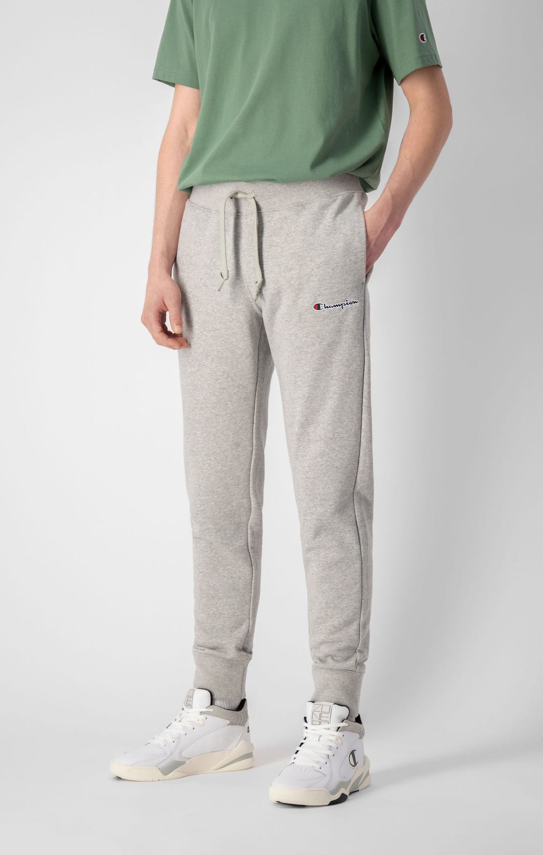 Buy Champion Rib Cuff Pants Light Grey - Scandinavian Fashion Store