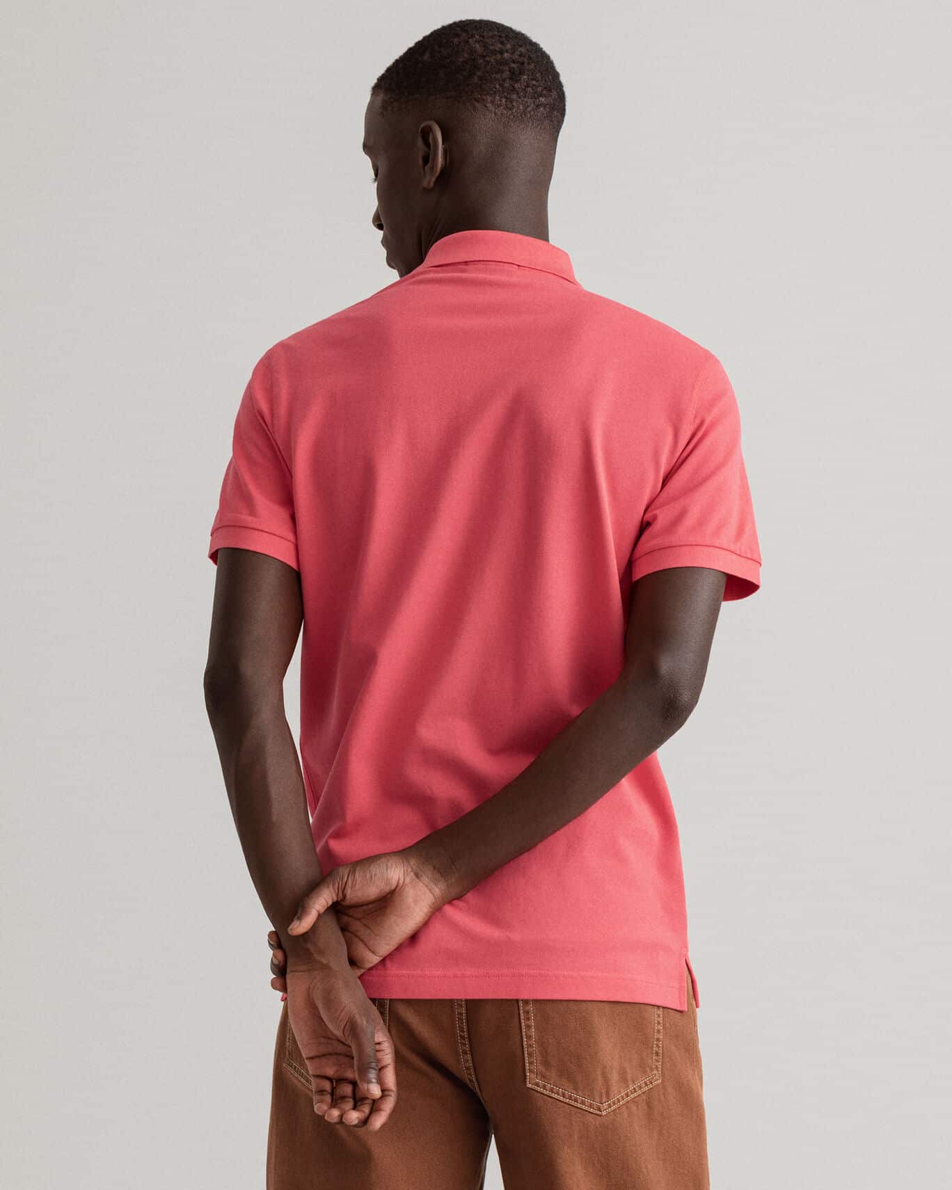 Buy Gant Original Pique Rugger Watermelon Pink - Scandinavian Fashion Store