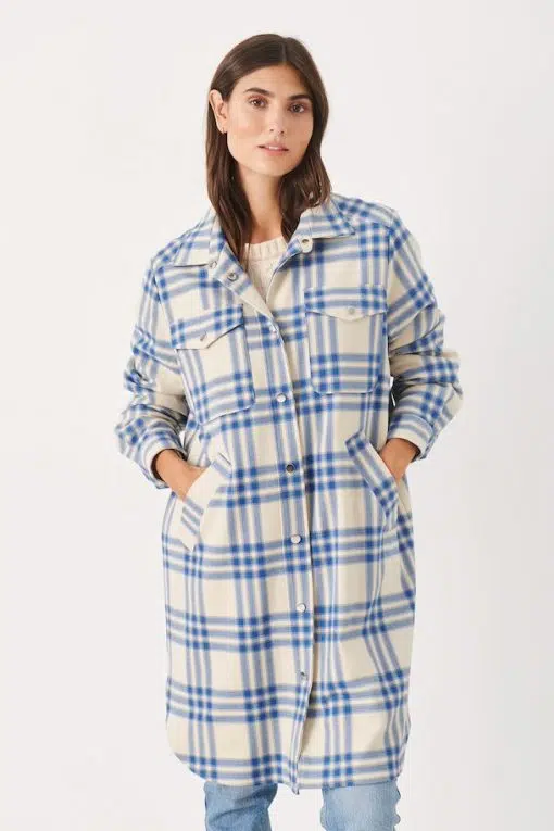 Part Two Kirstens Jacket Dutch Blue Check