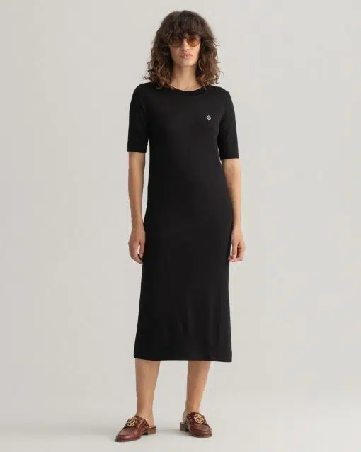 Gant Woman Icon G Jersey Dress Black