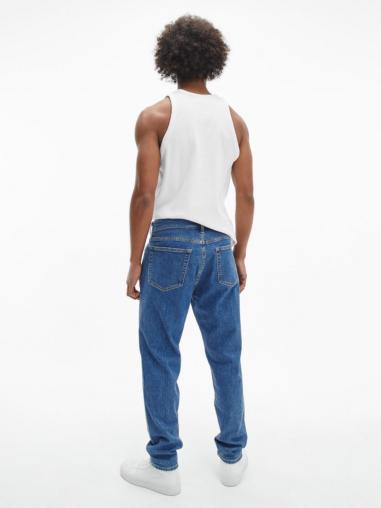 Calvin Klein Jeans logo-patch Ribbed Bralette Top - Farfetch