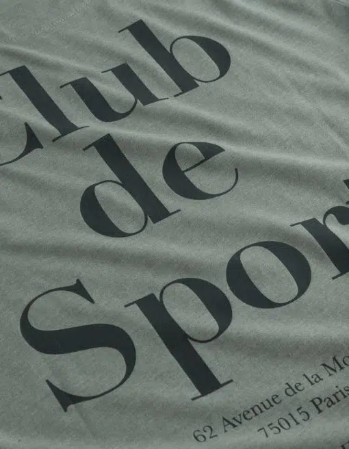 Les Deux Club De Sport T-Shirt Neutral Green Melange/Raven