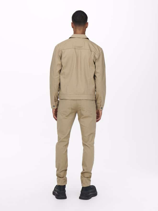 Only & Sons Louis Check Jacket in Chinchilla Beige – 8th & Main