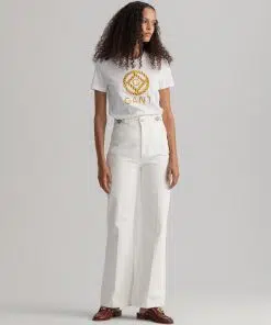 Gant Woman Rope Icon T-shirt White