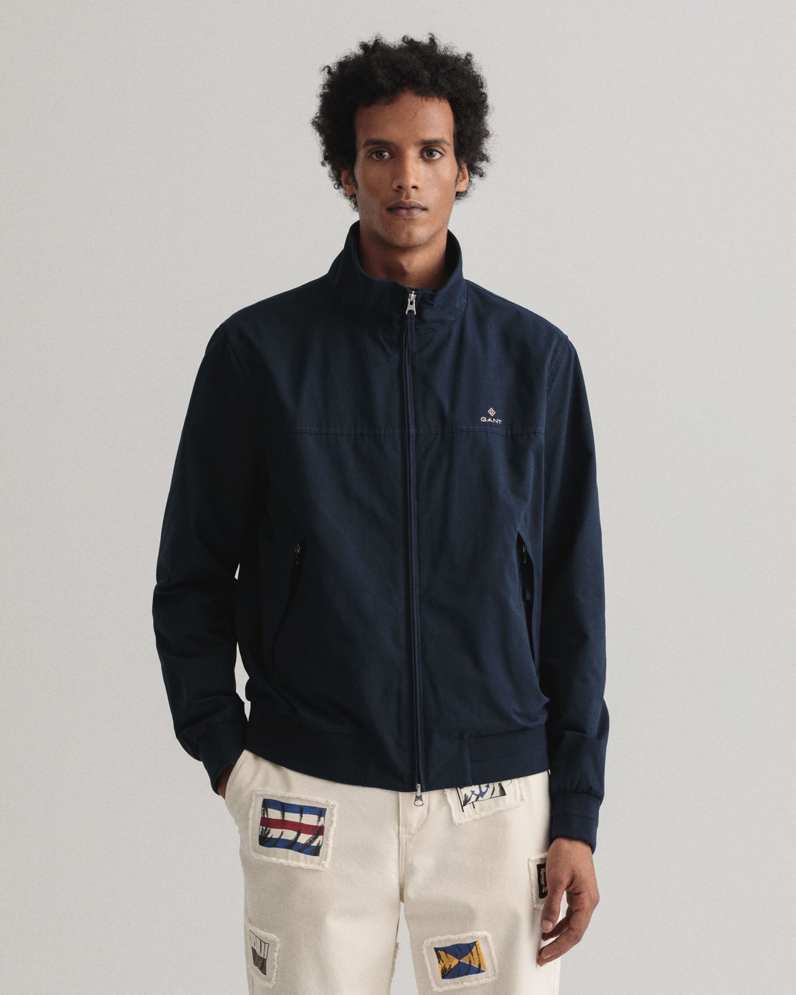Buy Gant Hampshire Jacket Evening Blue - Scandinavian Fashion Store