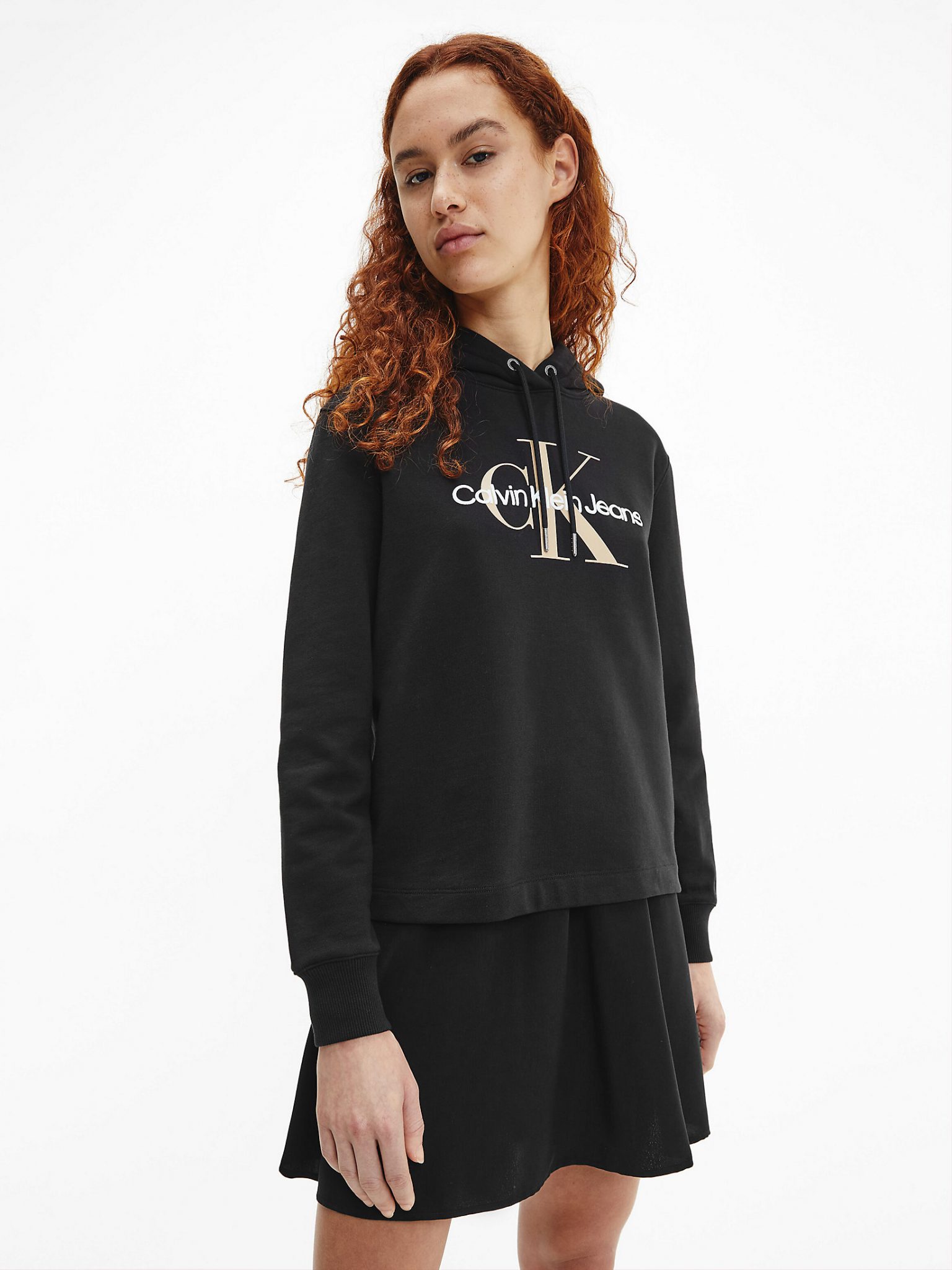 Buy Calvin Klein Seasonal Monogram Hoodie Black - Scandinavian Fashion Store