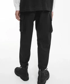 Calvin Klein Cotton Twill Cargo Pants Black