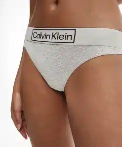 Calvin Klein - MODERN COTTON THONG in Grey Heather