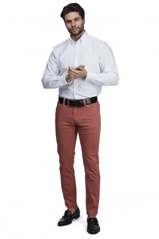 Hansen & Jacob 5-Pkt Cut´n Sew Pants Red Rust