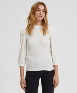 Selected Femme Marli Top Snow White