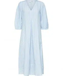 Selected Femme Helina 2/4 Midi Dress Brunnera Blue