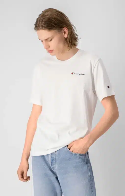 Champion Embroidered Script Logo T-shirt White