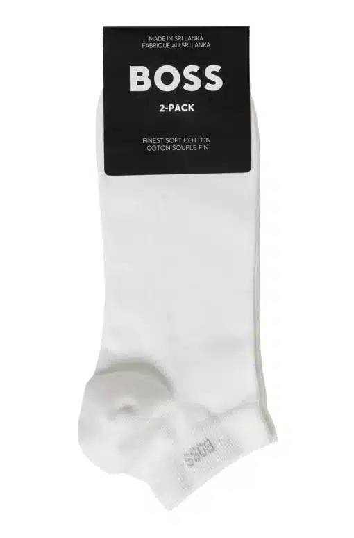 Boss 2-Pack Logo Socks White
