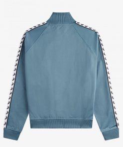 Buy Fred Perry Taped Track Jacket Ash Blue - Scandinavian Fashion 