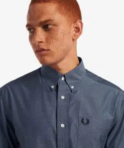 Fred Perry Button Down Collar Shirt Navy