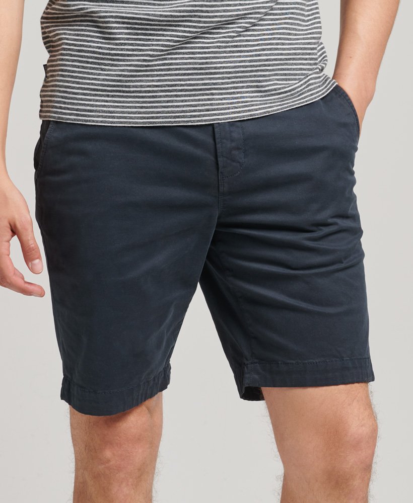 superdry navy chino shorts