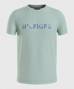 Tommy Hilfiger Floral Embroidery Tee Minty Essence