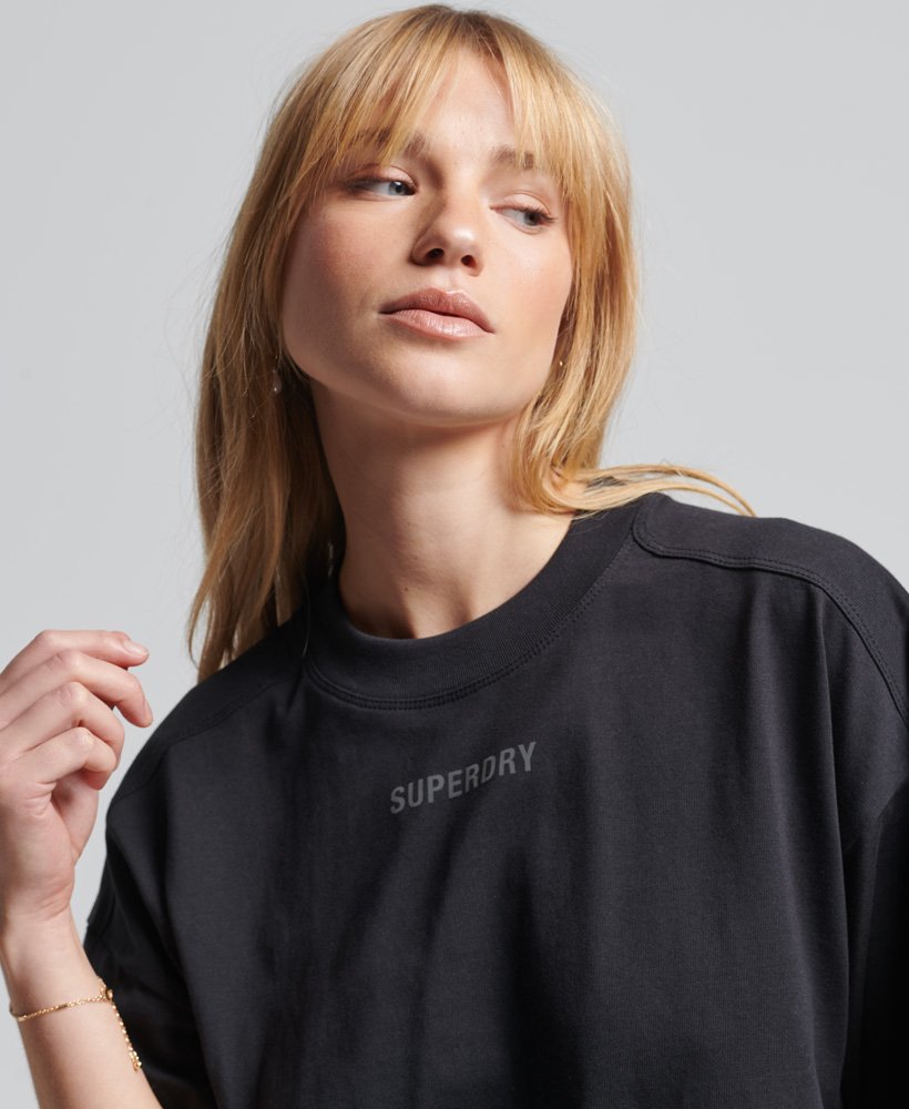 Buy Superdry Code Tech Oversized Boxy T-Shirt Black - Scandinavian ...