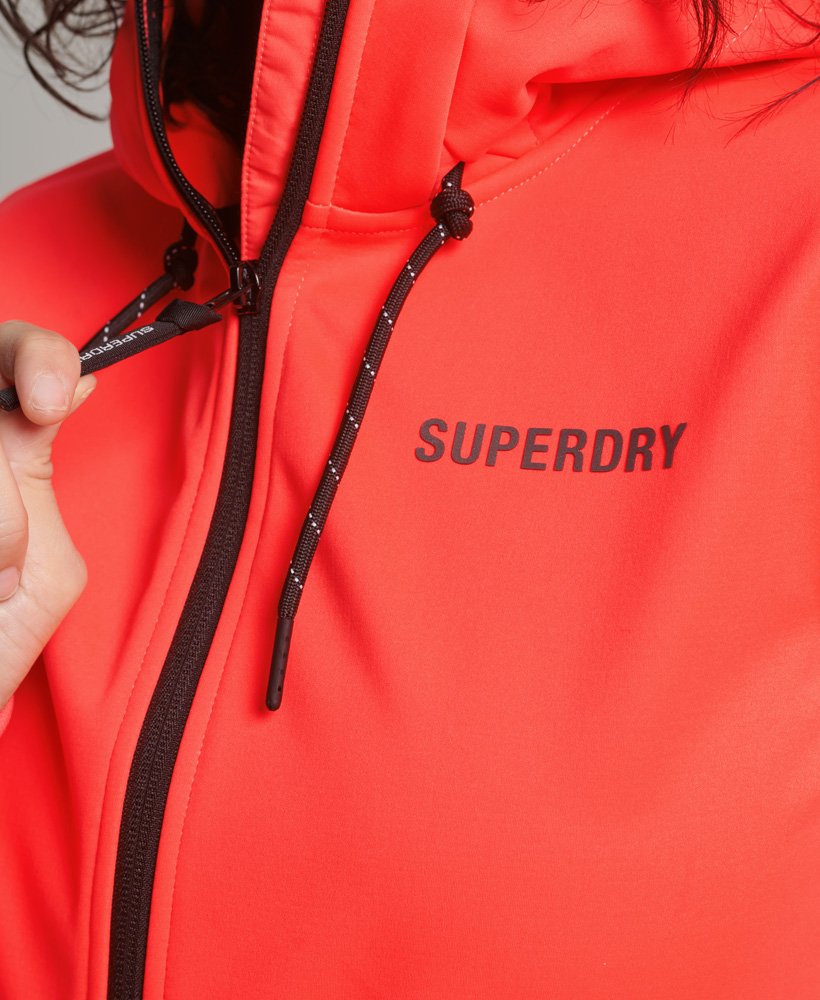 Buy Superdry Code Tech Softshell Jacket Hyper Fire Coral - Scandinavian ...