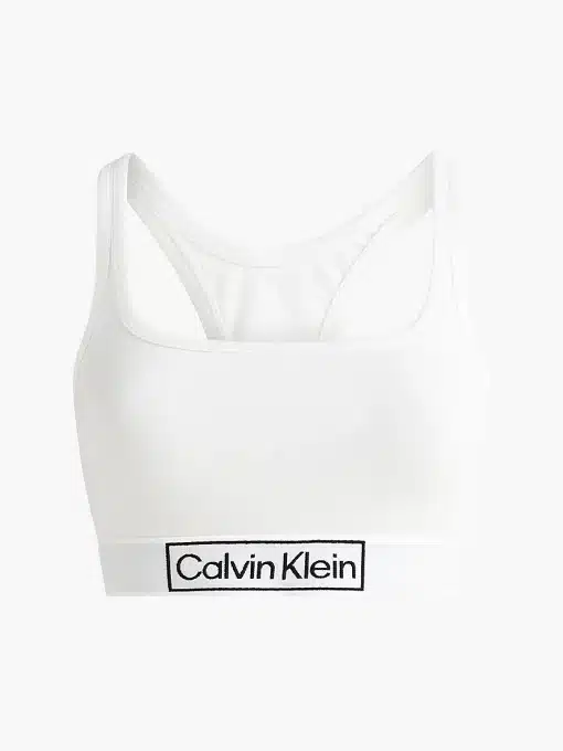 Calvin Klein Reimagine Heritage Unlined Bralette White