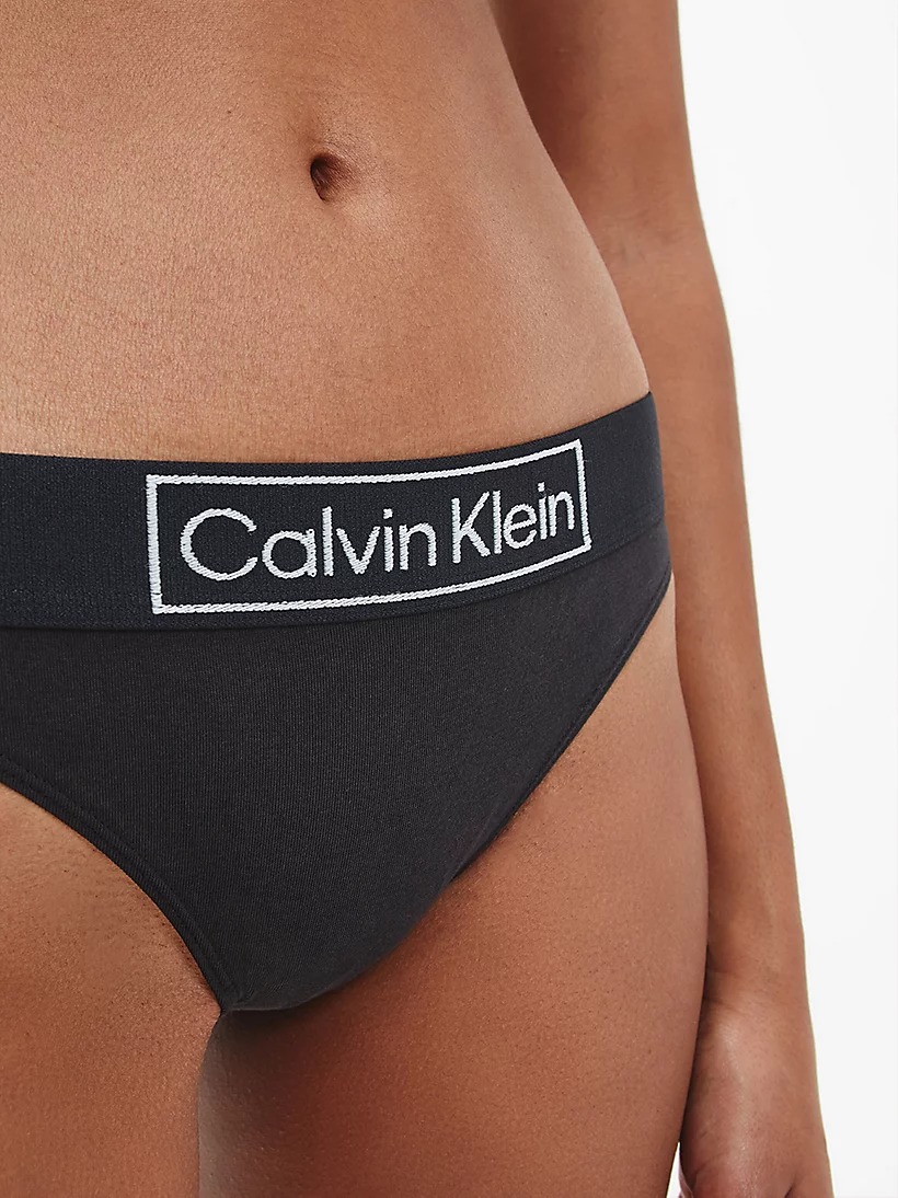 Buy Calvin Klein Women's Underwear Cotton Thong, Black Black 001, 8  Manufacturer Size: S at
