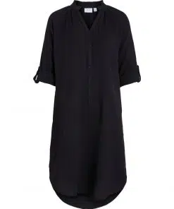 Vila Lania Midi Shirt Dress Black