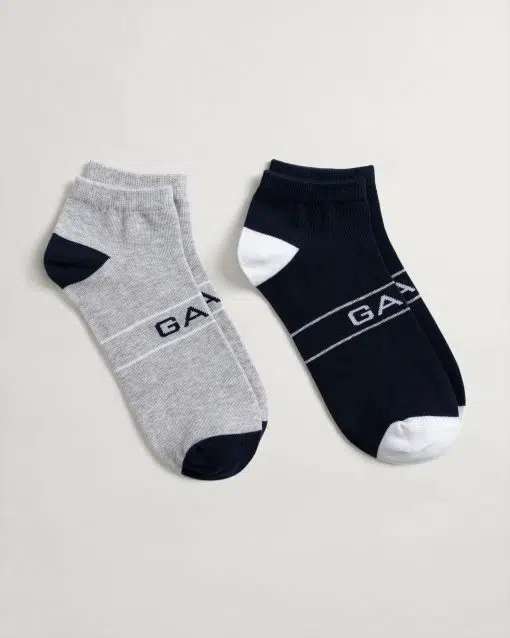 Gant Ankle Socks Men Light Grey Melange