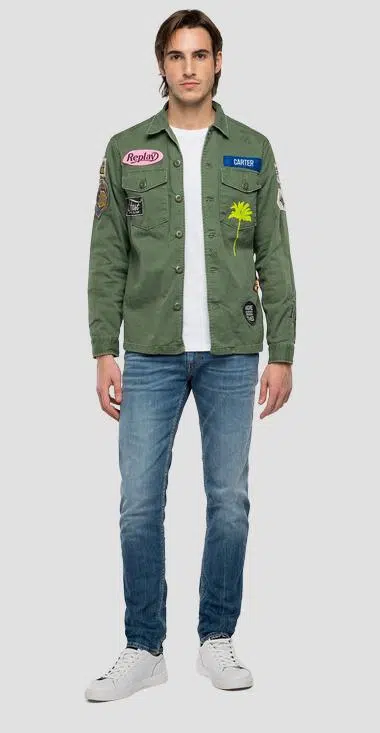 Buy Replay Moto Cross Jacket Shirt Green - Scandinavian Fashion Store