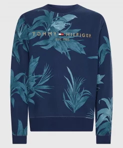 Tommy Hilfiger Palm Floral Logo Sweatshirt