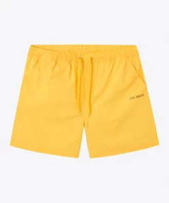 Les Deux Quinn Seersucker Swim Shorts Maize Yellow