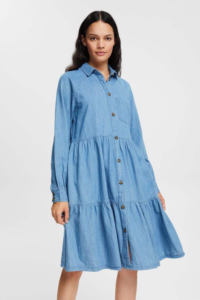 Buy Esprit Denim Dress Blue Medium Wash - Scandinavian Fashion Store