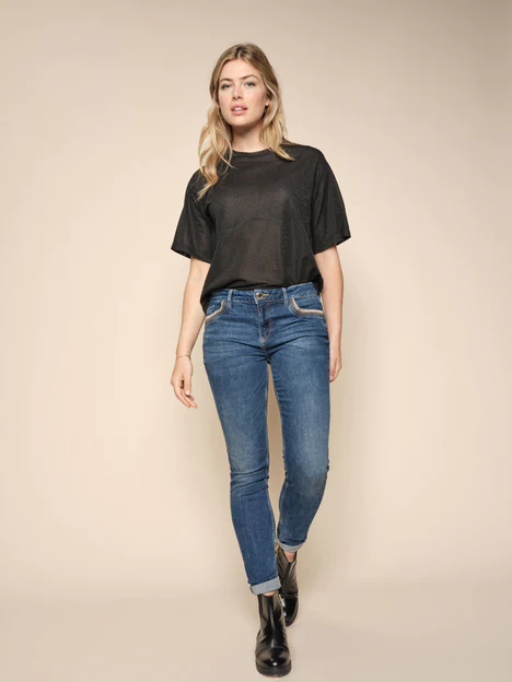 Buy Mos Glam Jeans Blue - Scandinavian Fashion Store