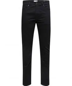 Selected Homme 175 Slim Leon Jeans Black