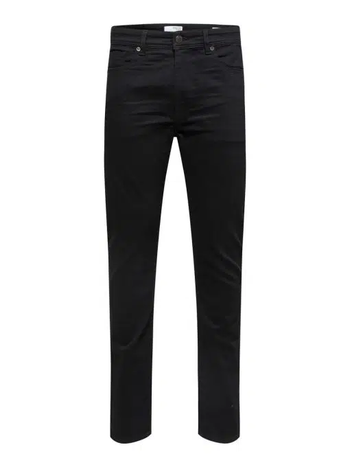 Selected Homme 175 Slim Leon Jeans Black