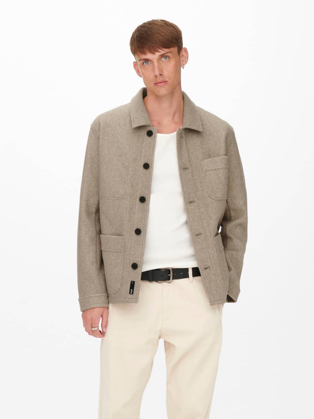 Buy Only & sons Jax Jacket Beige - Scandinavian Fashion Store