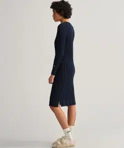 Gant Woman Twisted Cable Dress Evening Blue