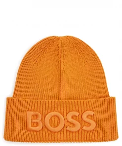 Boss Afox Beanie Dark Orange