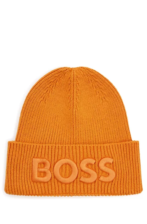 Boss Afox Beanie Dark Orange