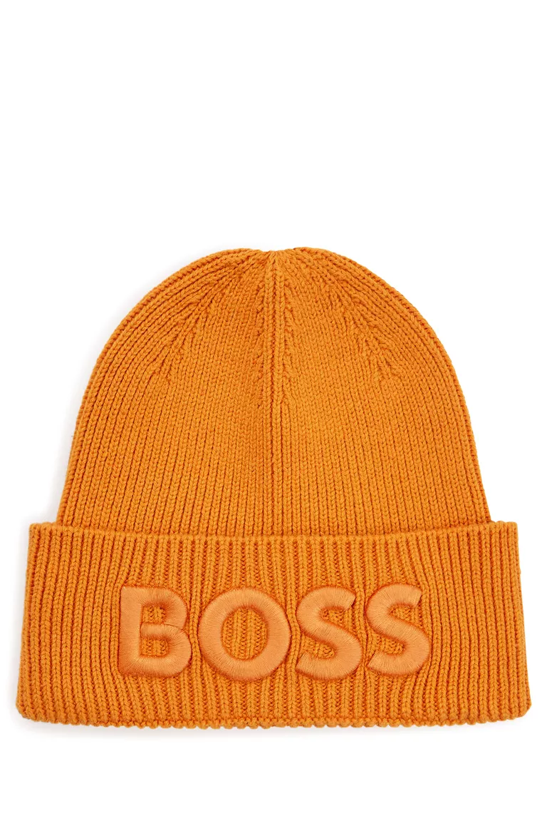Buy Boss Afox Beanie Dark Orange - Scandinavian Fashion Store