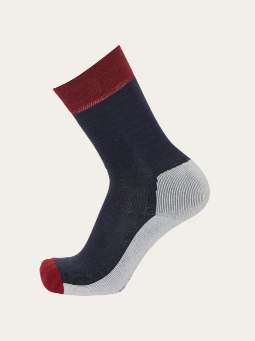 Knowledge Cotton Apparel Hiking Wool 1 Pack Sock Total Eclipse