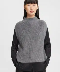Esprit Knitted Vest Medium Grey
