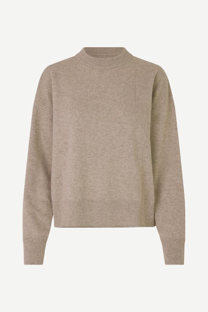 Buy Samsoe & Samsoe Amaris Crew Neck Pristine - Scandinavian Fashion Store