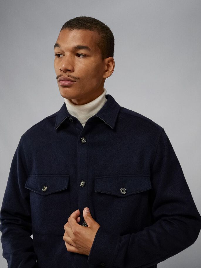 Wool overshirt sale jacket