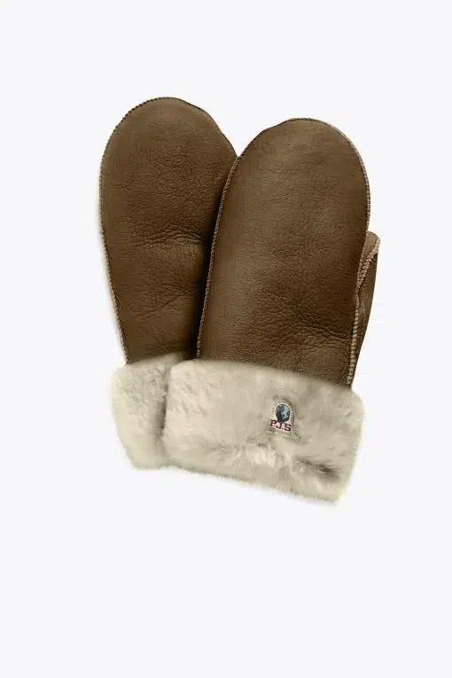 Parajumpers Shearling Mittens Camel