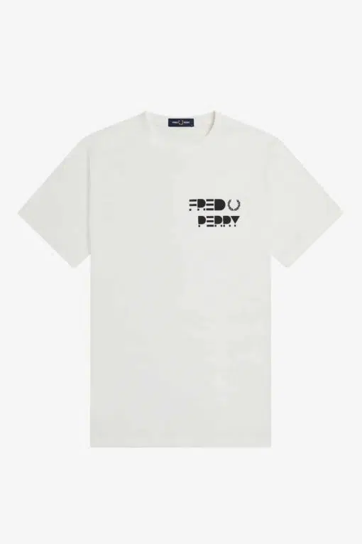 Fred Perry Raised Graphic T-Shirt Snow White