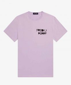 Fred Perry Raised Graphic T-Shirt Lilac