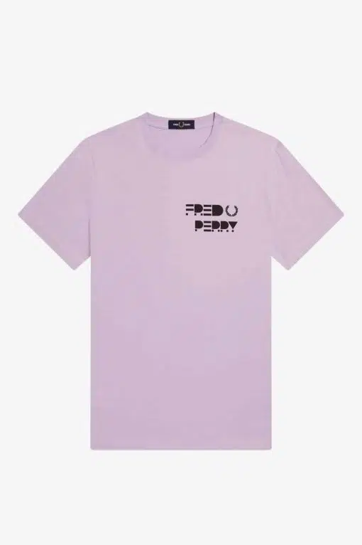 Fred Perry Raised Graphic T-Shirt Lilac