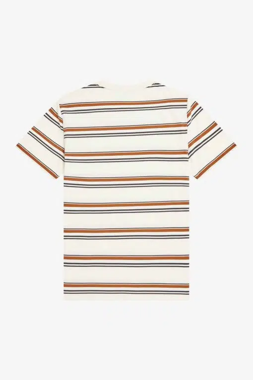 Fred Perry Fine Stripe T-shirt Ecru