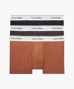 Calvin Klein 3-Pack Trunks Black/ Warm Bronze/ Cedar
