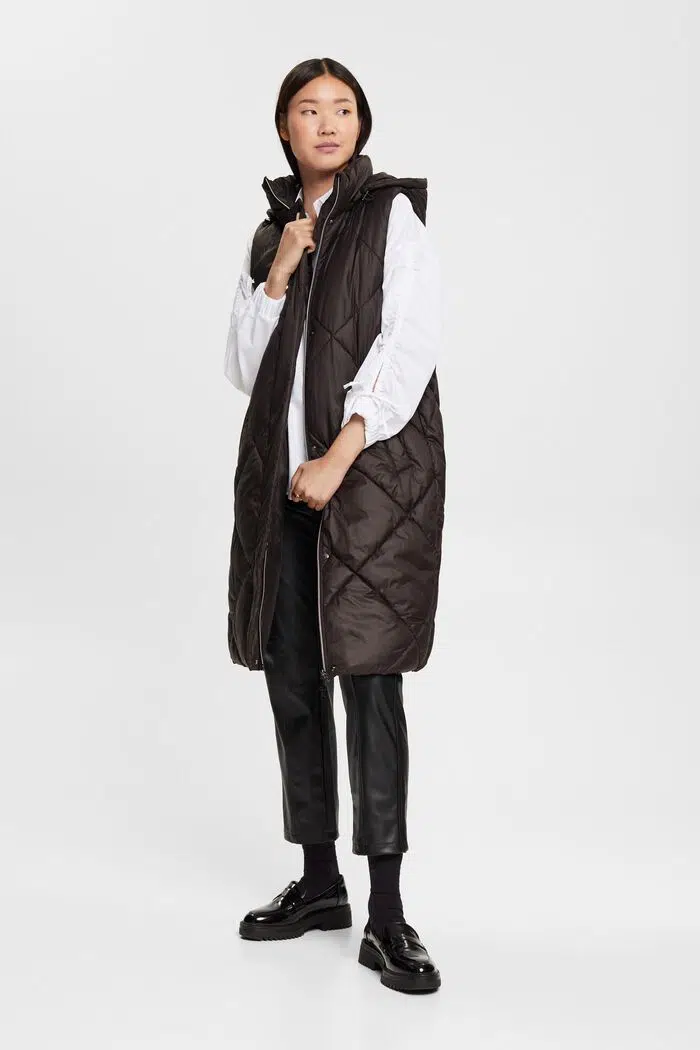 Buy Esprit Quilted Vest Black - Scandinavian Fashion Store